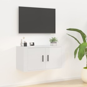 Mueble para TV de pared blanco brillante 80x34,5x40 cm von , TV-Möbel - Ref: Foro24-816626, Preis: 44,48 €, Rabatt: %
