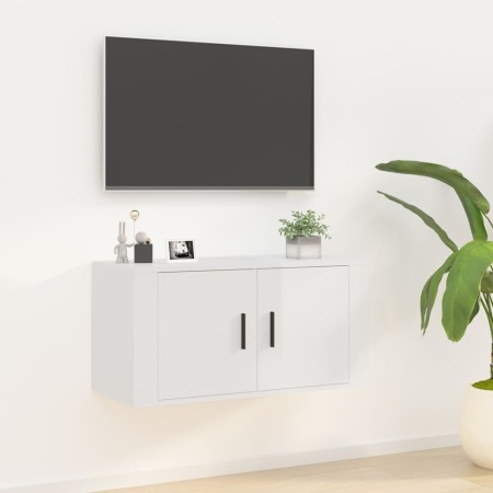 Mueble para TV de pared blanco brillante 80x34,5x40 cm von , TV-Möbel - Ref: Foro24-816626, Preis: 44,48 €, Rabatt: %