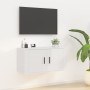 Mueble para TV de pared blanco brillante 80x34,5x40 cm von , TV-Möbel - Ref: Foro24-816626, Preis: 44,48 €, Rabatt: %