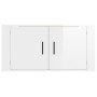 Mueble para TV de pared blanco brillante 80x34,5x40 cm von , TV-Möbel - Ref: Foro24-816626, Preis: 44,48 €, Rabatt: %