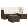 Set comedor de jardín 5 piezas y cojines ratán sintético marrón by , Garden sets - Ref: Foro24-3217553, Price: 287,01 €, Disc...