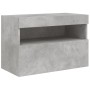 Muebles TV pared con LED 6 pzas madera ingeniería gris hormigón von , TV-Möbel - Ref: Foro24-3216735, Preis: 204,64 €, Rabatt: %
