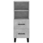 Aparador de madera contrachapada gris hormigón 34,5x34x180 cm de , Aparadores - Ref: Foro24-3199325, Precio: 112,84 €, Descue...