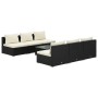 Set de muebles de jardín y cojines 7 pzas ratán sintético negro von , Gartensets - Ref: Foro24-3101455, Preis: 782,31 €, Raba...