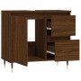 Armario de baño madera contrachapada marrón roble 65x33x60 cm von , Badezimmerwaschtische - Ref: Foro24-831603, Preis: 59,86 ...