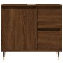 Armario de baño madera contrachapada marrón roble 65x33x60 cm de , Tocadores de baño - Ref: Foro24-831603, Precio: 60,78 €