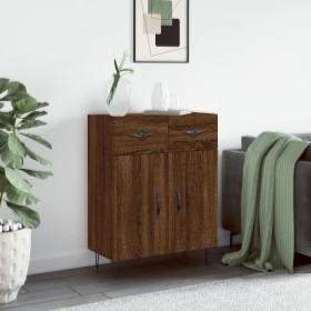 Aparador de madera de ingeniería marrón roble 69,5x34x90 cm de , Aparadores - Ref: Foro24-827979, Precio: 89,00 €, Descuento: %