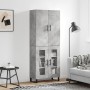 Aparador alto madera contrachapada gris hormigón 69,5x34x180 cm von , Sideboards - Ref: Foro24-3195759, Preis: 149,42 €, Raba...