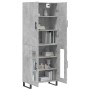 Aparador alto madera contrachapada gris hormigón 69,5x34x180 cm von , Sideboards - Ref: Foro24-3195759, Preis: 149,42 €, Raba...