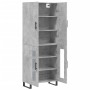 Aparador alto madera contrachapada gris hormigón 69,5x34x180 cm von , Sideboards - Ref: Foro24-3195759, Preis: 149,42 €, Raba...
