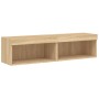 Muebles para TV con luces LED 2 uds roble Sonoma 60x30x30 cm de , Muebles TV - Ref: Foro24-837132, Precio: 85,47 €, Descuento: %