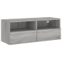 Mueble de pared TV madera de ingeniería Sonoma gris 80x30x30 cm de , Muebles TV - Ref: Foro24-836878, Precio: 51,93 €, Descue...