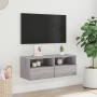 Mueble de pared TV madera de ingeniería Sonoma gris 80x30x30 cm de , Muebles TV - Ref: Foro24-836878, Precio: 51,93 €, Descue...