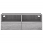 Mueble de pared TV madera de ingeniería Sonoma gris 80x30x30 cm de , Muebles TV - Ref: Foro24-836878, Precio: 51,93 €, Descue...