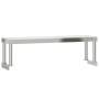 Mesa de trabajo para cocina con estante acero inox 110x55x120cm de , Restauración - Ref: Foro24-3208895, Precio: 225,19 €, De...