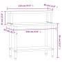 Mesa de trabajo para cocina con estante acero inox 110x55x120cm de , Restauración - Ref: Foro24-3208895, Precio: 225,19 €, De...