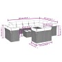 Set de sofás de jardín con cojines 13 piezas ratán PE marrón by , Garden sets - Ref: Foro24-3250382, Price: 940,27 €, Discoun...