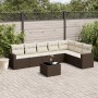 Set sofás de jardín 8 piezas y cojines ratán sintético marrón by , Modular outdoor sofas - Ref: Foro24-3251400, Price: 525,14...
