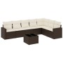 Set sofás de jardín 8 piezas y cojines ratán sintético marrón by , Modular outdoor sofas - Ref: Foro24-3251400, Price: 525,14...