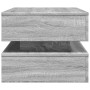 Mesa de centro con luces LED gris Sonoma 90x50x40 cm by , Coffee table - Ref: Foro24-839866, Price: 114,51 €, Discount: %