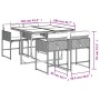 Set comedor de jardín 5 piezas con cojines ratán sintético gris von , Gartensets - Ref: Foro24-3211262, Preis: 330,57 €, Raba...