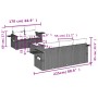 Set sofás de jardín 6 piezas y cojines ratán sintético marrón by , Garden sets - Ref: Foro24-3252240, Price: 446,28 €, Discou...