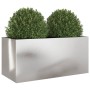 Jardinera de acero inoxidable plateado 62x30x29 cm von , Töpfe und Pflanzgefäße - Ref: Foro24-841593, Preis: 68,53 €, Rabatt: %
