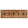 Perchero de pared con 5 ganchos madera maciza de mango von , Hut- und Garderobenständer - Ref: Foro24-358955, Preis: 58,26 €,...