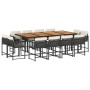 Set comedor de jardín con cojines 13 pzas ratán sintético negro von , Gartensets - Ref: Foro24-3211587, Preis: 915,58 €, Raba...