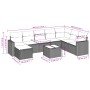 Set de sofás de jardín 9 pzas y cojines ratán sintético marrón by , Modular outdoor sofas - Ref: Foro24-3251710, Price: 555,5...