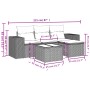 Set comedor de jardín 5 piezas y cojines ratán sintético marrón by , Garden sets - Ref: Foro24-3254820, Price: 329,17 €, Disc...