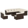 Set de sofás de jardín con cojines 13 piezas ratán PE marrón by , Garden sets - Ref: Foro24-3218483, Price: 825,55 €, Discoun...