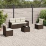 Set sofás de jardín 6 piezas y cojines ratán sintético marrón von , Gartensets - Ref: Foro24-3218793, Preis: 348,65 €, Rabatt: %