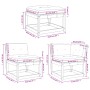 Set de sofás jardín 5 pzas con cojines madera pino impregnada by , Garden sets - Ref: Foro24-3217014, Price: 515,06 €, Discou...