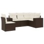 Set comedor de jardín 5 piezas y cojines ratán sintético marrón by , Garden sets - Ref: Foro24-3254910, Price: 379,81 €, Disc...