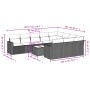 Set de sofás de jardín 11 pzas cojines ratán sintético marrón by , Modular outdoor sofas - Ref: Foro24-3251840, Price: 691,52...