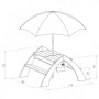 AXI Mesa de picnic infantil Delta gris y blanca A031.023.00 de , Mesas de jardín - Ref: Foro24-411762, Precio: 168,80 €, Desc...