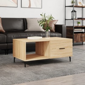 Mesa de centro madera contrachapada roble Sonoma 90x50x40 cm de , Mesas de centro - Ref: Foro24-829231, Precio: 46,67 €, Desc...