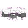 Juego de sofás de jardín 7 piezas con cojines ratán PE marrón by , Garden sets - Ref: Foro24-3253760, Price: 488,36 €, Discou...