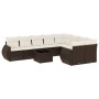 Set de sofás de jardín 10 pzas y cojines ratán sintético marrón von , Gartensets - Ref: Foro24-3254190, Preis: 676,56 €, Raba...
