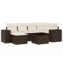 Juego de sofás de jardín 7 piezas con cojines ratán PE marrón by , Garden sets - Ref: Foro24-3255210, Price: 479,10 €, Discou...