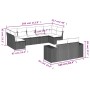 Set de sofás de jardín 9 pzas y cojines ratán sintético marrón von , Gartensets - Ref: Foro24-3255360, Preis: 626,91 €, Rabat...