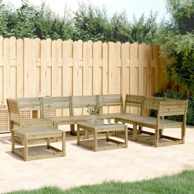 Juego de muebles de jardín 7 pzas madera de pino impregnada de , Conjuntos de jardín - Ref: Foro24-3216929, Precio: 559,99 €,...