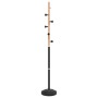 Schwarz pulverbeschichteter Kleiderständer aus Eisen 177 cm von , Hut- und Garderobenständer - Ref: Foro24-377085, Preis: 48,...