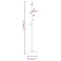 Schwarz pulverbeschichteter Kleiderständer aus Eisen 177 cm von , Hut- und Garderobenständer - Ref: Foro24-377085, Preis: 48,...