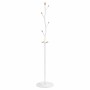 Iron coat rack with white powder coating 177 cm by , Hat and coat racks - Ref: Foro24-377093, Price: 49,48 €, Discount: %