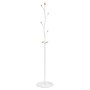 Iron coat rack with white powder coating 177 cm by , Hat and coat racks - Ref: Foro24-377093, Price: 49,48 €, Discount: %