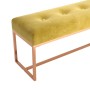 Senfgelbe Samtbank 110x36x45 cm von , Bänke für Hallen und Lager - Ref: Foro24-350602, Preis: 105,58 €, Rabatt: %
