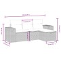 Set of 4 garden sofas and cushions synthetic rattan brown by , Garden sets - Ref: Foro24-3264379, Price: 275,87 €, Discount: %
