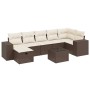 Set sofás de jardín 8 piezas y cojines ratán sintético marrón by , Garden sets - Ref: Foro24-3264469, Price: 536,47 €, Discou...